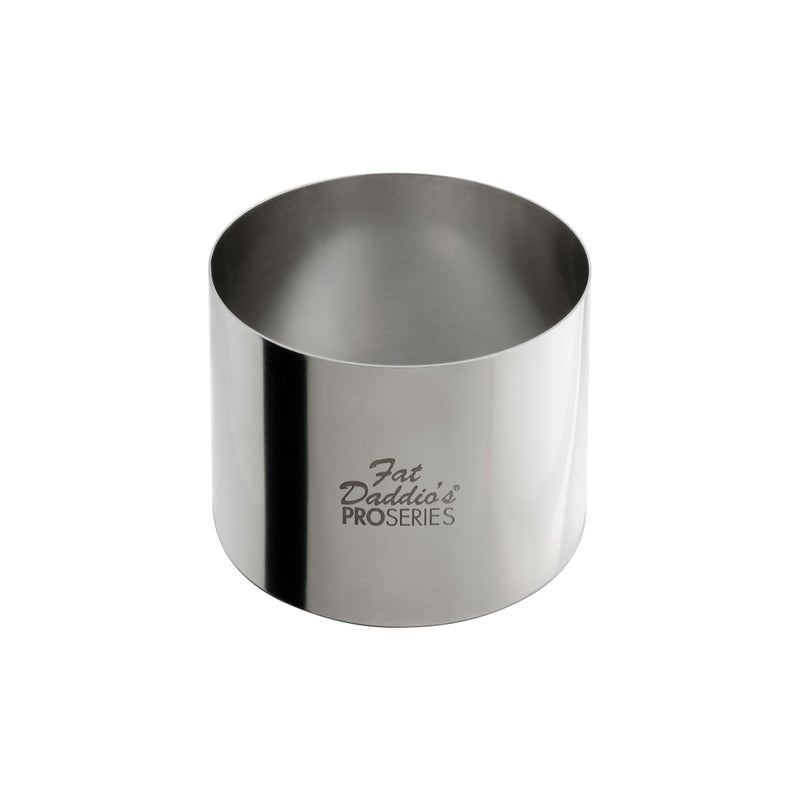 Fat Daddio's Stainless Steel Round Cake & Pastry Ring, 3 x 2 Inch - Image 1